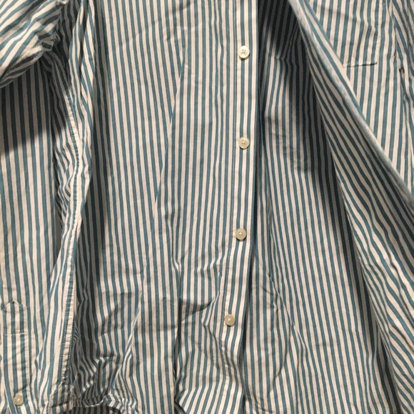 Men’s Button down teal and white shirt - Picture 4 of 4